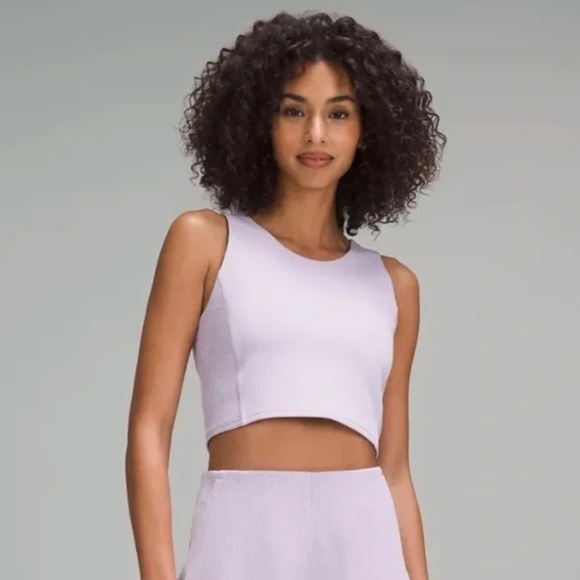 lululemon athletica Tops - Ribbed Softstreme Cropped Tank Top in Lavender 8